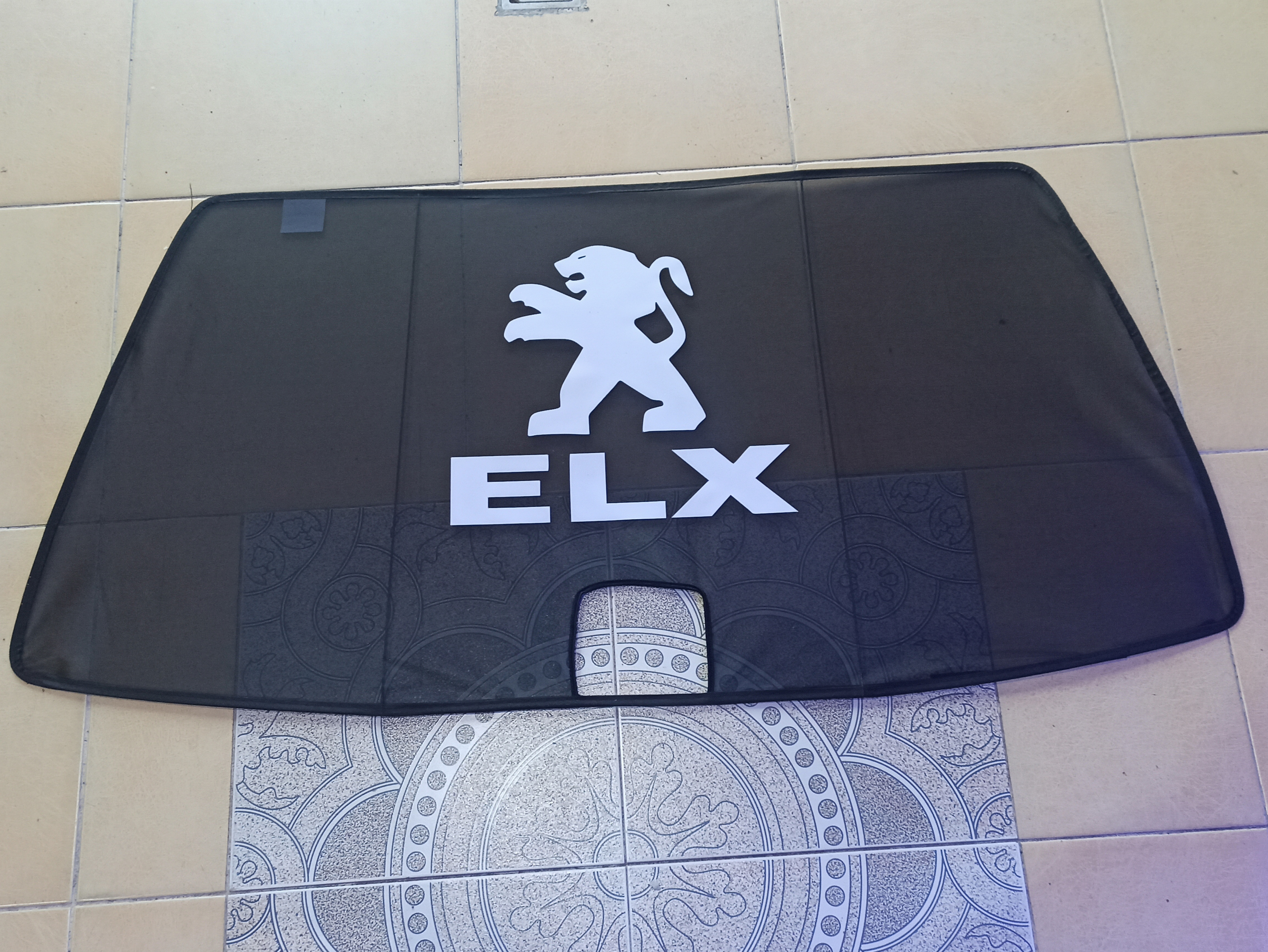 پرده شیشه عقب پژو آرم دار ELX